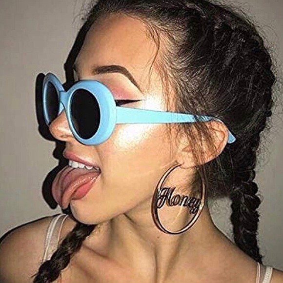 Clout Goggles Retro Sunglasses - Blue - Picture 5 of 10